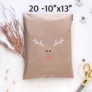 4/$20 -20 Rudolf Reindeer Poly mailer 10”x13”